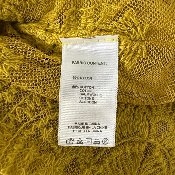 Free People kaftan all tous one-piece coverup sheer floral embroidered pullover - Picture 8 of 8